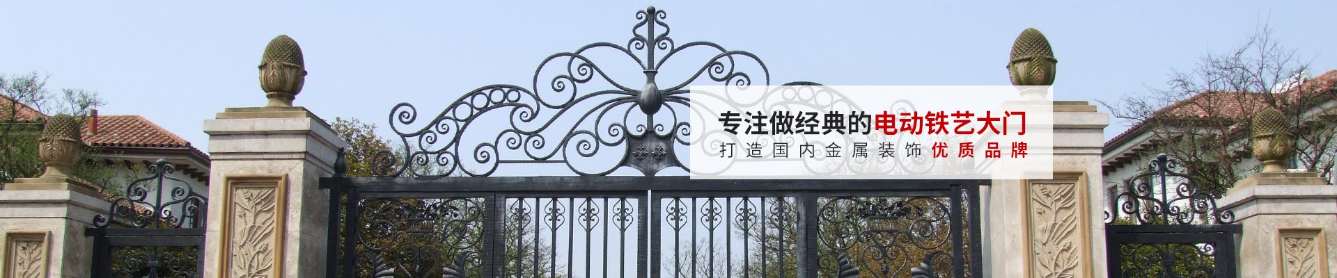 专注做经典的电动铁艺大门
